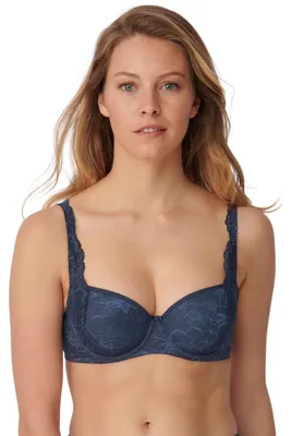 Produktbild von Triumph Amourette Charm WHP02, Farbe: Blue Nights RS/3607, Größe: 80F Bügel-BH mit Halbschale und Einlage