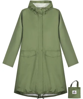 Produktbild von Regenponcho Regenjacke Regencape - Wasserdicht - Mit Kapuze - Wiederverwendbar - Für Wandern und Outdoor