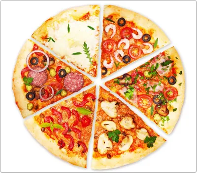 Produktbild von Spritzschutz Herdabdeckplatte Schneidebrett aus Glas Pizzaecken 1-Teilig (60x52cm)