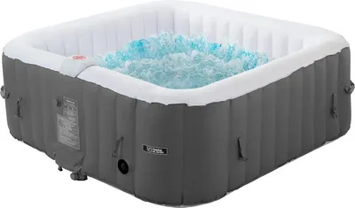 Produktbild von Aufblasbarer Whirlpool "RIVIERA" aus PVC - 6 Personen - Grau / Weiß