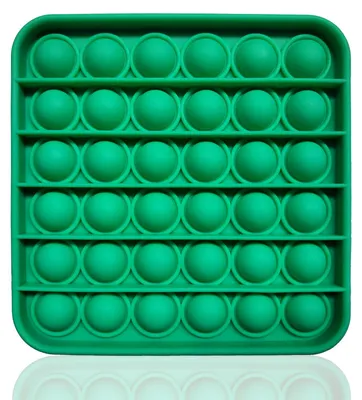 Produktbild von Fidget Toy Push Pop Bubble - Anti Stress Spielzeug - Viereck Grün
