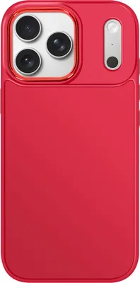 Obrázek produktu pro Avizar, Pouzdro iPhone 17 Pro Max matné s kovovým okrajem fotoaparátu, červené
