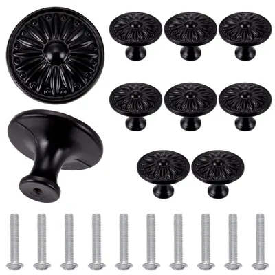 Imagen del producto de Pomos vintage para armarios de cocina, aleación de aluminio, 35 mm, juego de 10 unidades, para cajones y puertas