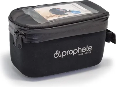 Image de Prophete Sacoche de cadre de vélo étanche Sacoche de tube supérieur de vélo Sacoche de téléphone portable avec écran tactile TPU et housse imperméable pour smartphone jusqu'à 5,5 pouces