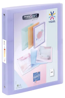 Obrázok produktu pre Viquel – Flexibilná priečinok formátu A4 – 4 krúžky – hrúbka chrbta 4 cm – pre dokumenty formátu A4 – priehľadná