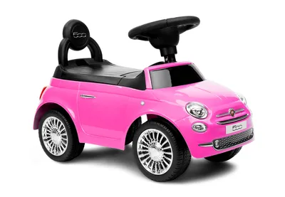 Produktbild von CARETERO Rutschauto Kinder Rutschfahrzeug Kinder Fiat 500 - 62x28x36 cm - Rosa