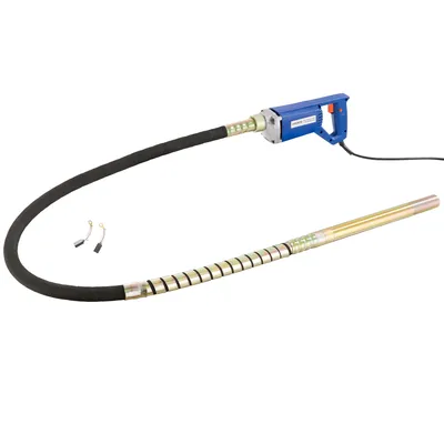 Produktbild von AREBOS Betonrüttler | 800W | Innenrüttler | Handrüttler | Rüttelflasche | Flaschenrüttler | 2 m Kabel | Elektrisch | flexible Welle | Dauerbetrieb