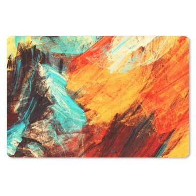 Produktbild von MuchoWow® Schreibtischunterlage Gemälde - Abstrakt - Öl 60x40 cm - XXL Mauspad - Großes Mauspad