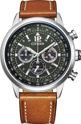 Produktbild von Citizen CA4470-15X Eco-Drive Solar Pánský chronograf hnědý/zelený