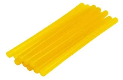 Produktbild von 10 x gelbe Klebesticks Heißkleber Klebepatronen Ø 11 mm x 200 mm lang