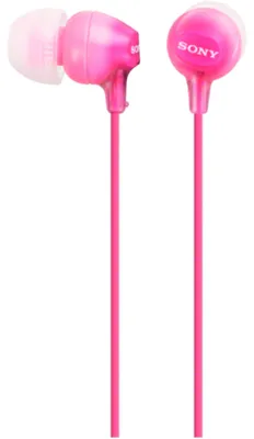 Obrázok produktu pre Sony MDR-EX15AP, Kábel, 8 - 22000 Hz, Hovor / hudba, 3 g, Slúchadlá s mikrofónom, Ružová