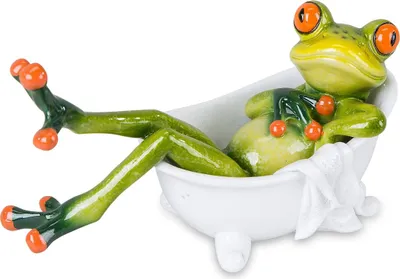 Produktbild von Deko Figur Frosch in Badewanne formano