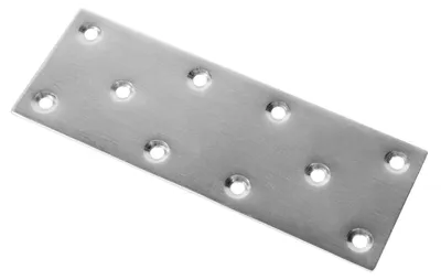 Produktbild von Edelstahl Lochblech Blech Lochplatte Holzverbinder Flachverbinder Verbinder 140x50mm
