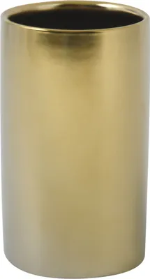 Produktbild von Spirella Zahnputzbecher Zahnbürstenhalter Keramik "Tube" 7x11,5 cm Gold Matt