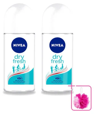 Zdjęcie produktu dla 2 sztuki dezodorantu w sztyfcie Nivea Dry Fresh - 50 ml - zestaw ekonomiczny