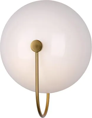 Zdjęcie produktu dla Haag W - kinkiet nowoczesny 30cm biały złoty