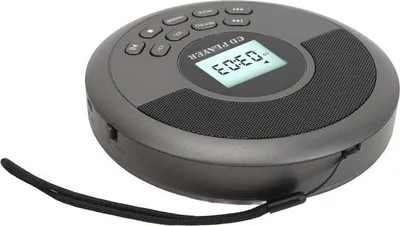 Produktbild von CD-Player, tragbarer CD-Player mit USB und Bluetooth, zwei Lautsprechern, wiederaufladbarer Auto-CD-Player