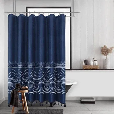 Immagine prodotto di Tenda da doccia Famanu, idrorepellente, stile bohémien (180x180 cm)