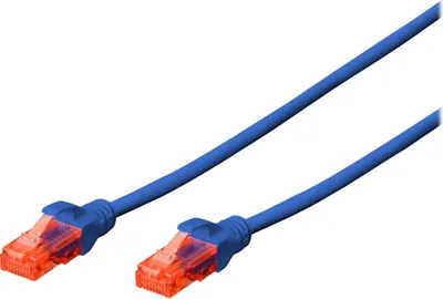 Productafbeelding van DIGITUS patchkabel, Cat. 6, U/UTP, 0,5 meter, blauw