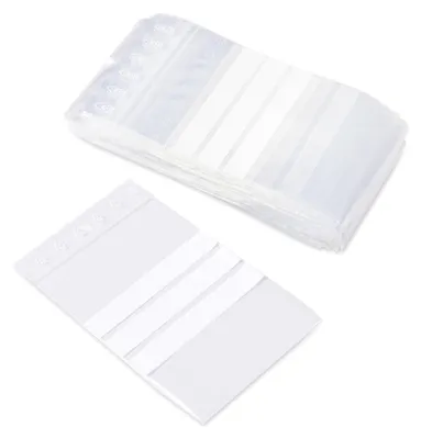 100 Ziplock-Beutel 8x12 cm, transparent, wiederverschließbar, PP