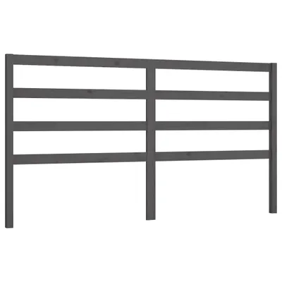 Image de vidaXL Tête de lit Gris 206x4x100 cm Pin massif