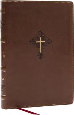 Produktbild von Rsv2ce, Thinline Large Print Catholic Bible, Brown Leathersoft, Comfort Print