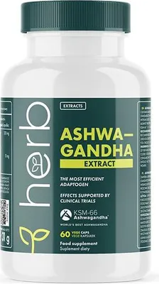Produktbild von Ashwagadha-Extrakt 200 mg 60 Vege-Kapseln Herb