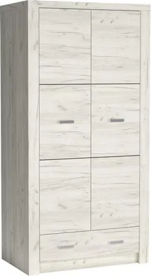 Obrázok produktu pre HMP Solano S-1 duża wardrobe dwudrzwiowa biely dub
