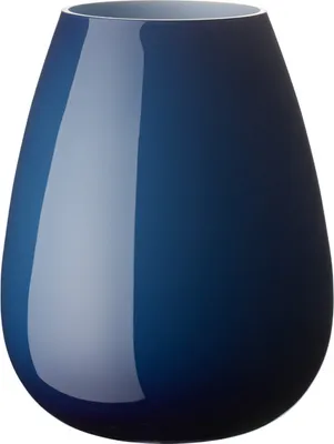 Obrázok produktu pre Villeroy & Boch 1173021023, Váza okrúhleho tvaru, Sklo, Modrá, Biela, Drop, 228 mm