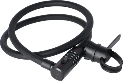 Obrázok produktu pre Kombinovaný káblový zámok Trelock KS 415 kód dĺžka 110cm, Ø15mm, čierny