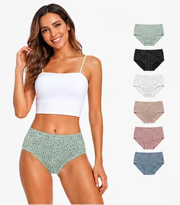 Produktbild von Damen Slips 6er Pack Baumwolle – bequem & atmungsaktiv Mix3/L