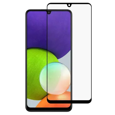Obrázok produktu pre MG Hard Full Glue ochranné sklo na Samsung Galaxy A22 4G / M22 4G, čierne