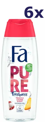 Produktbild von 6x Fa douchegel - Pure Freshness Peach & Lychee 250ML