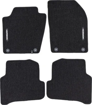 Image de Tapis de Sol de Voiture pour Skoda Fabia III 2014-2022 Velours Durable Noir 4Pcs