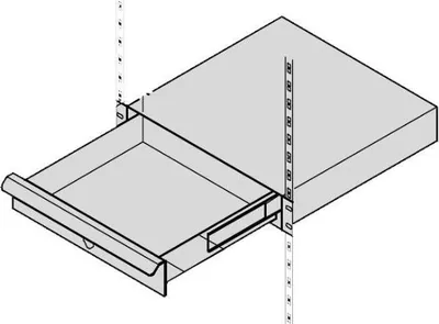 Obrázok produktu pre Zásuvka SCHROFF Rack - RAL 7035 - 1U - 48,3 cm (19")