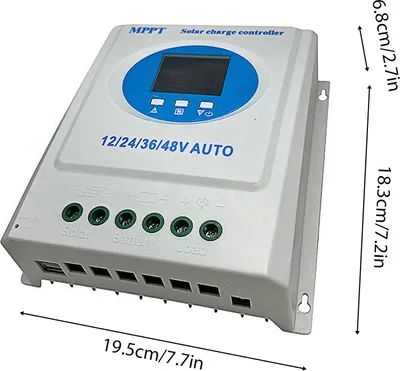 Obrázek produktu pro 100A MPPT solární regulátor nabíjení 12V 24V 36V 48V Automatický adaptivní regulátor nabíjení s černým světlem LCD displej Inteligentní regulátor pro olověný lithiový akumulátor Dva USB porty