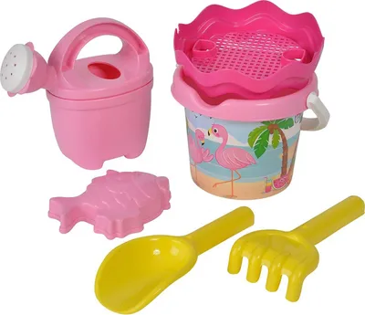 Produktbild von Flamingo detský vedierko sada 6 kusov hračiek do piesku