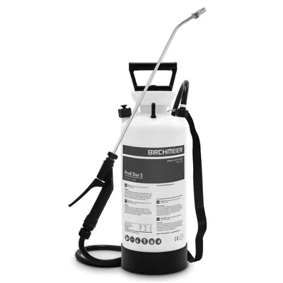 Produktbild von Birchmeier Profi Star 5, Kompressionsgartenspritzer, 5 l, Schwarz, Weiß, Kunststoff, Messing, Messing