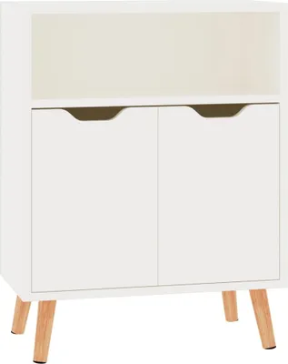 Obrázok produktu pre vidaXL Príborník s vysokým leskom biely 60x30x72 cm Materiál dreva