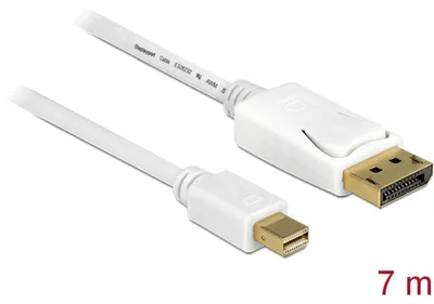 Produktbild von DeLOCK 83485, 7 m, Mini DisplayPort, DisplayPort, Männlich, Männlich, 3840 x 2160 Pixel
