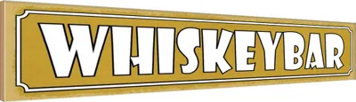 Produktbild von vianmo Holzschild 10x46 cm Whiskeybar Alkohol