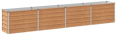 Imagen del producto de Cama elevada para jardín, madera, color marrón, 320 x 40 x 55 cm