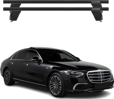 Zdjęcie produktu dla Bagażnik dachowy Menabo do Mercedes S Class W223 2020-25 aluminium czarny 2x