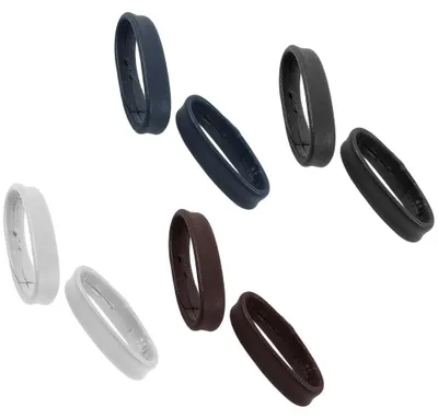 Produktbild von Zwei Schlaufen 06mm - 30mm für Uhrenarmbänder aus Leder - Farbauswahl, Farbe:d.braun, Anstoß:22 mm