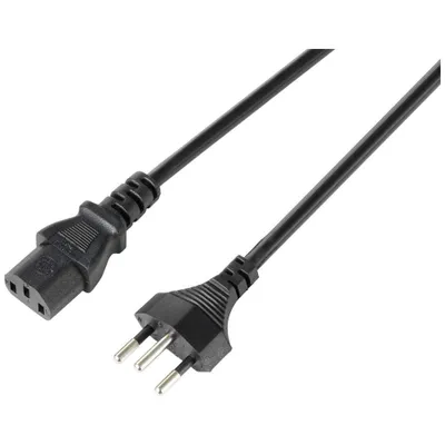Produktbild von Sygonix SY-5243896 Kaltgeräte Anschlusskabel Schwarz 5.00 m
