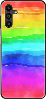 Produktbild von König Design Hülle kompatibel mit Samsung Galaxy A13 5G Kunststoff Soft Handyhülle - Handy Case Regenbogen