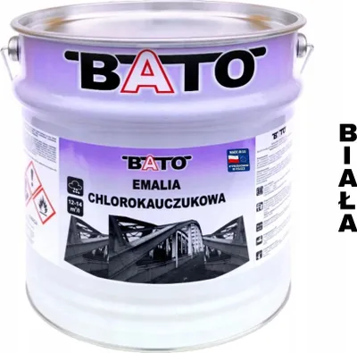 Produktbild von Chlorkautschuk-Emaille Farbe für Metall BATO weiß 10 l
