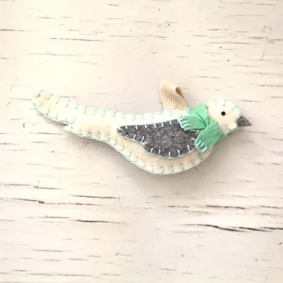 Produktbild von Winter Filzornament "Vogel"