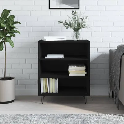 Image de vidaXL Sideboard Noir 57x35x70 cm Bois composite