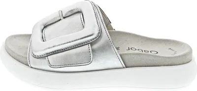 Imagen del producto de Gabor 63.751: Sandalias de mujer, cómodas, color plateado, para uso casual, nuevas